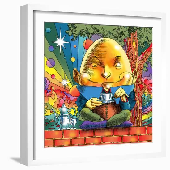 Humpty Dumpty Smile-Howie Green-Framed Art Print