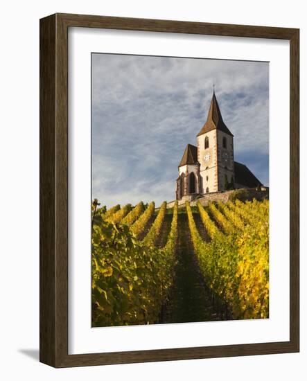 Hunawihr, Alsatian Wine Route, Alsace Region, Haut-Rhin, France-Walter Bibikow-Framed Photographic Print