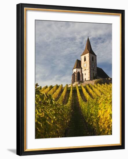 Hunawihr, Alsatian Wine Route, Alsace Region, Haut-Rhin, France-Walter Bibikow-Framed Photographic Print