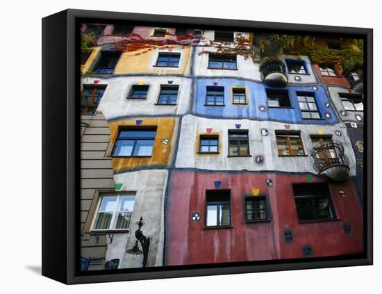 Hundertwasser House, Vienna, Austria, Europe-Levy Yadid-Framed Premier Image Canvas