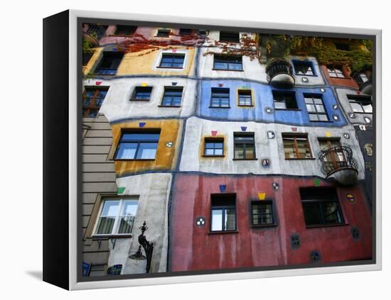 Hundertwasser House, Vienna, Austria, Europe-Levy Yadid-Framed Premier Image Canvas
