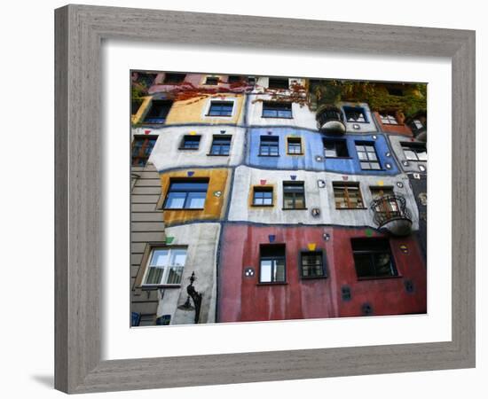 Hundertwasser House, Vienna, Austria, Europe-Levy Yadid-Framed Photographic Print