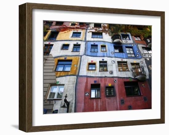 Hundertwasser House, Vienna, Austria, Europe-Levy Yadid-Framed Photographic Print