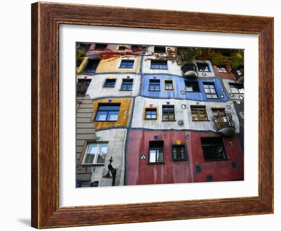 Hundertwasser House, Vienna, Austria, Europe-Levy Yadid-Framed Photographic Print