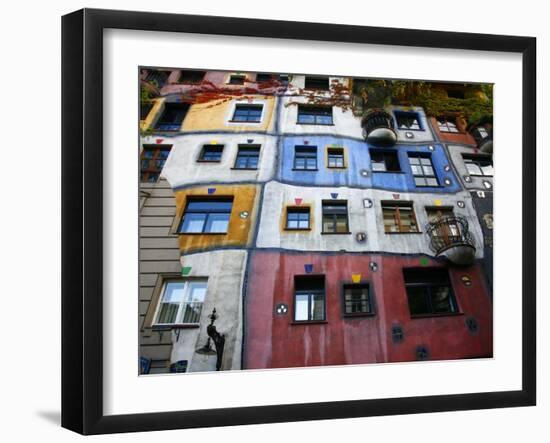 Hundertwasser House, Vienna, Austria, Europe-Levy Yadid-Framed Photographic Print