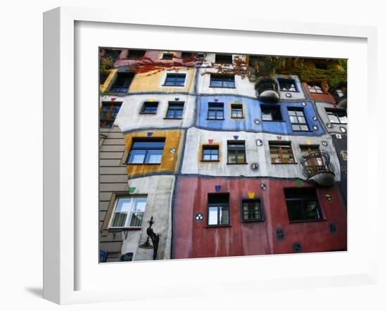 Hundertwasser House, Vienna, Austria, Europe-Levy Yadid-Framed Photographic Print