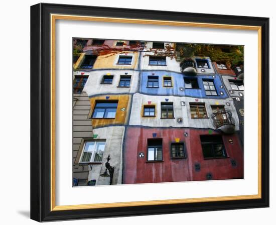 Hundertwasser House, Vienna, Austria, Europe-Levy Yadid-Framed Photographic Print