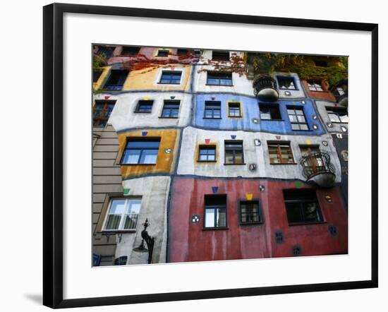 Hundertwasser House, Vienna, Austria, Europe-Levy Yadid-Framed Photographic Print