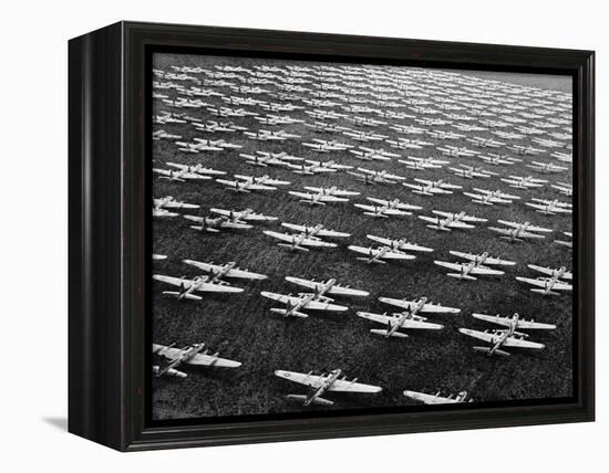 Hundreds of B-29 Flying Fortresses Await Scrap Heap-Bettmann-Framed Premier Image Canvas