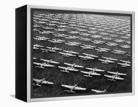 Hundreds of B-29 Flying Fortresses Await Scrap Heap-Bettmann-Framed Premier Image Canvas