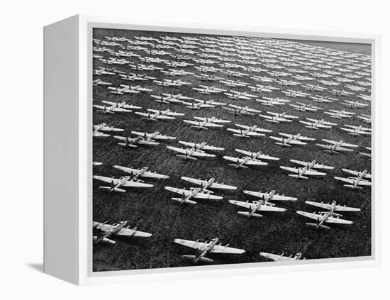 Hundreds of B-29 Flying Fortresses Await Scrap Heap-Bettmann-Framed Premier Image Canvas