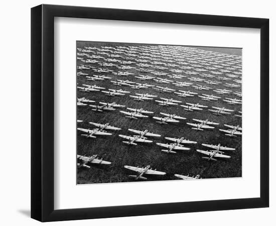 Hundreds of B-29 Flying Fortresses Await Scrap Heap-Bettmann-Framed Photographic Print