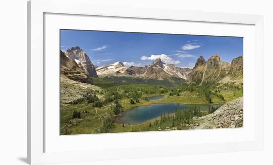 Hungabee Lake-Don Paulson-Framed Giclee Print