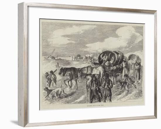 Hungarian Gipsies on the Tramp-null-Framed Giclee Print