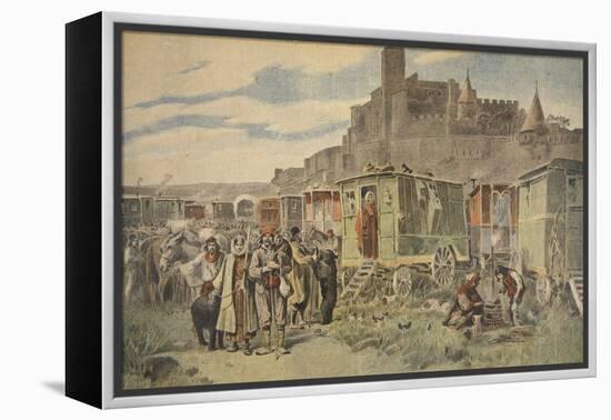 Hungarian Gypsies Outside Carcassonne-French-Framed Premier Image Canvas