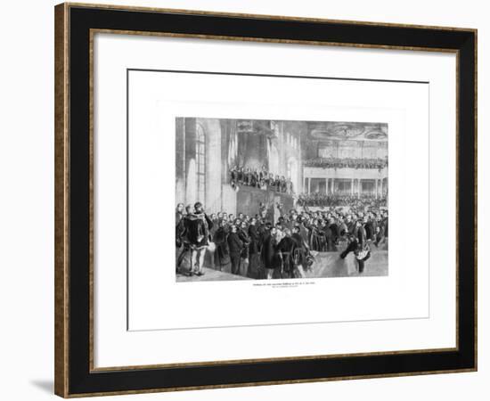 Hungarian Parliament, 1900-Paul Burde-Framed Giclee Print