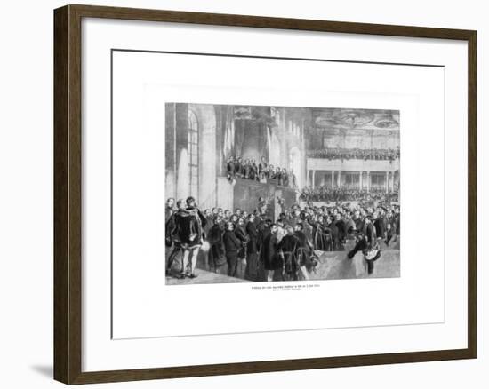Hungarian Parliament, 1900-Paul Burde-Framed Giclee Print