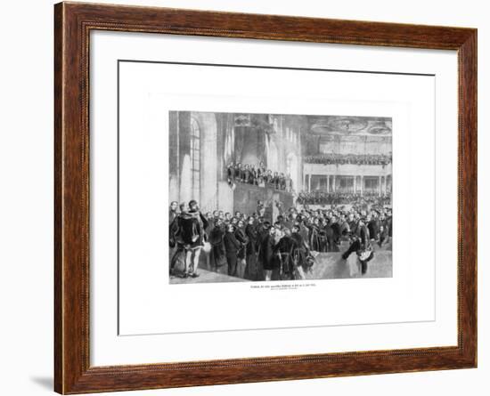 Hungarian Parliament, 1900-Paul Burde-Framed Giclee Print