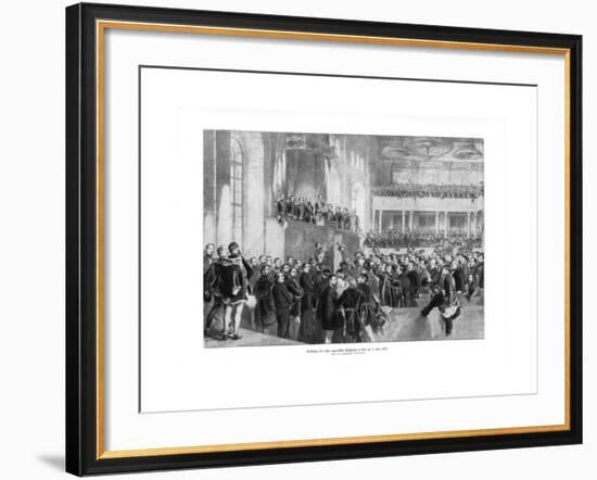 Hungarian Parliament, 1900-Paul Burde-Framed Giclee Print