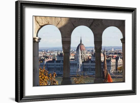 Hungarian Parliament, Budapest-George Oze-Framed Photographic Print