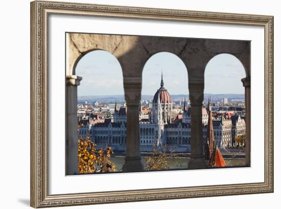 Hungarian Parliament, Budapest-George Oze-Framed Photographic Print