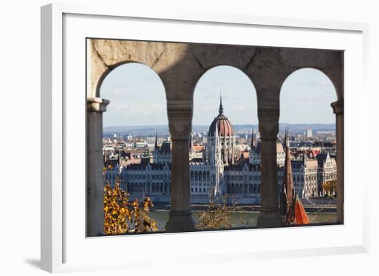 Hungarian Parliament, Budapest-George Oze-Framed Photographic Print