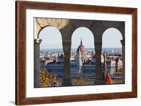 Hungarian Parliament, Budapest-George Oze-Framed Photographic Print