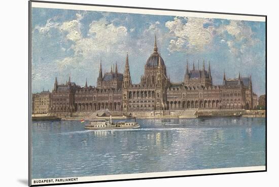Hungarian Parliament, Budapest-null-Mounted Art Print