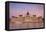 Hungarian Parliament Building and the River Danube at Sunset, Budapest, Hungary, Europe-Doug Pearson-Framed Premier Image Canvas