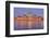 Hungarian Parliament Building and the River Danube at Sunset, Budapest, Hungary, Europe-Doug Pearson-Framed Photographic Print