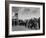 Hungarian Political Refugees Getting Off an Airplane-Carl Mydans-Framed Photographic Print