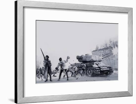 Hungarian Uprising of 1956-Graham Coton-Framed Giclee Print