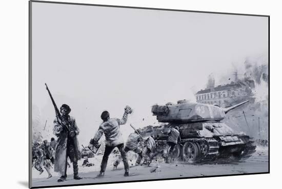 Hungarian Uprising of 1956-Graham Coton-Mounted Giclee Print