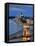 Hungary, Budapest, Parliament Buildings, Chain Bridge and River Danube-Michele Falzone-Framed Premier Image Canvas