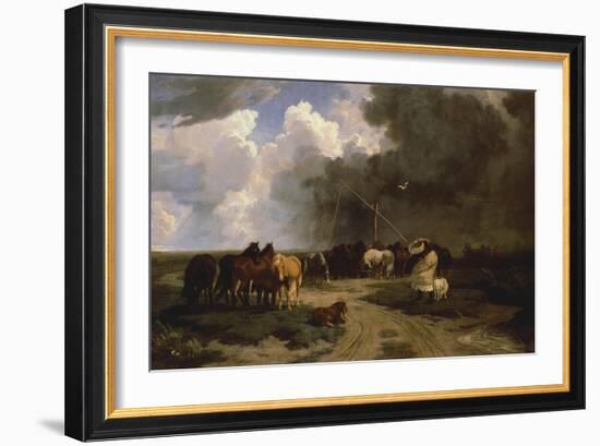 Hungary, Puszta Landscape-Kitagawa Utamaro-Framed Giclee Print