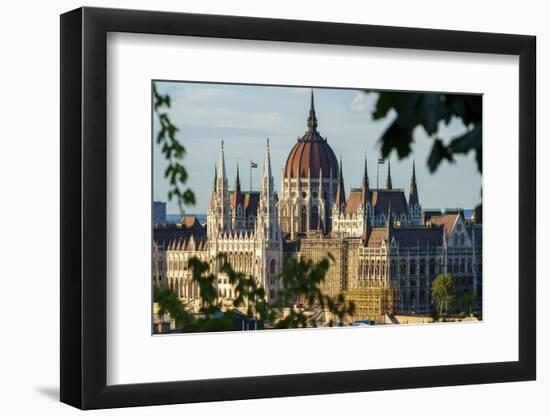 Hungary's Parliament, built between 1884-1902 is the country's largest building, Budapest, Hungary-Tom Haseltine-Framed Photographic Print