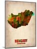 Hungary Watercolor Poster-NaxArt-Mounted Art Print