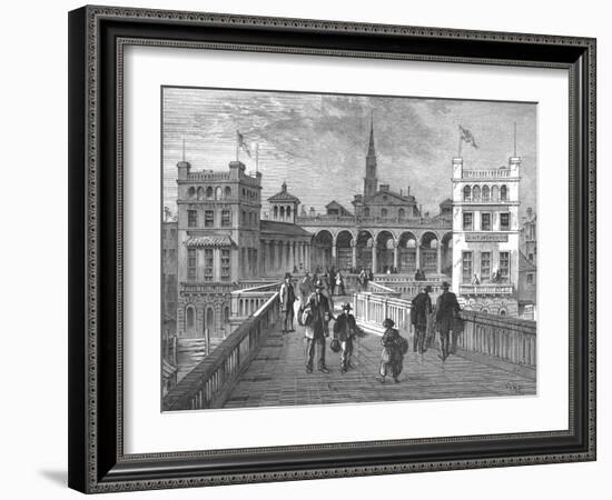 Hungerford Market from the Bridge, 1850-null-Framed Giclee Print