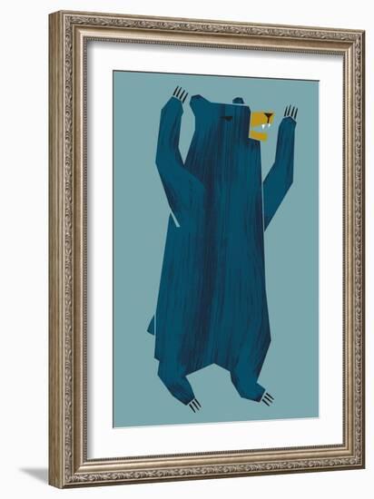 Hungry Bear-null-Framed Premium Giclee Print