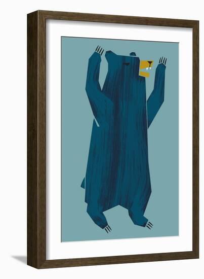 Hungry Bear-null-Framed Premium Giclee Print