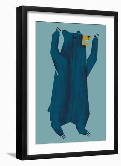 Hungry Bear-null-Framed Premium Giclee Print