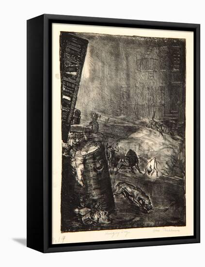 Hungry Dogs, Second Stone, 1916-George Wesley Bellows-Framed Premier Image Canvas