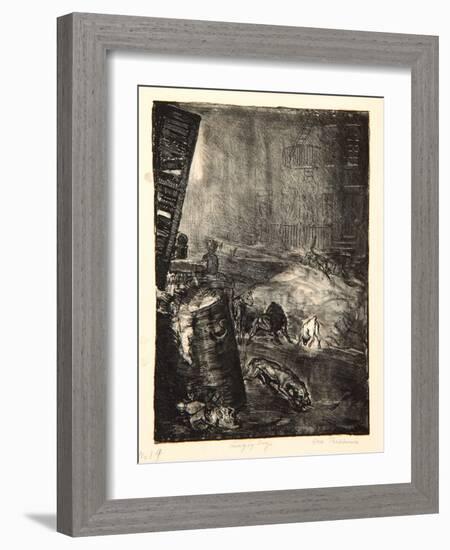 Hungry Dogs, Second Stone, 1916-George Wesley Bellows-Framed Giclee Print