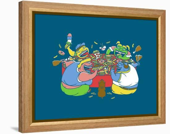Hungry Hungry Humans-Steven Wilson-Framed Premier Image Canvas