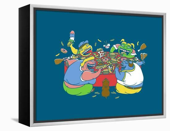 Hungry Hungry Humans-Steven Wilson-Framed Premier Image Canvas