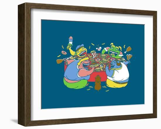 Hungry Hungry Humans-Steven Wilson-Framed Giclee Print