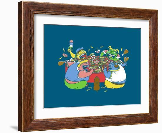 Hungry Hungry Humans-Steven Wilson-Framed Giclee Print