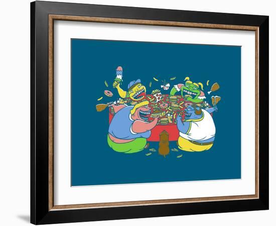 Hungry Hungry Humans-Steven Wilson-Framed Giclee Print