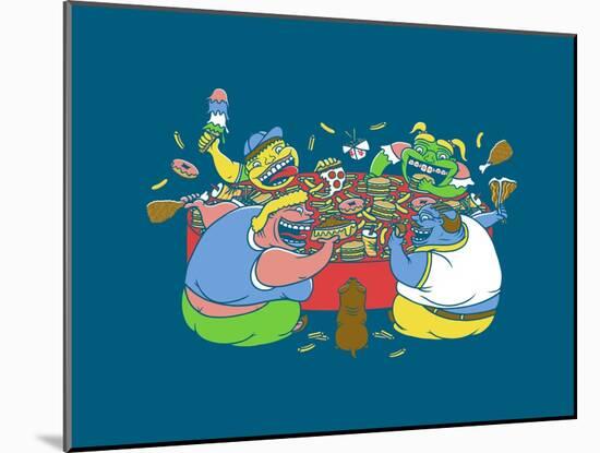 Hungry Hungry Humans-Steven Wilson-Mounted Giclee Print