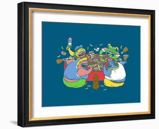 Hungry Hungry Humans-Steven Wilson-Framed Giclee Print